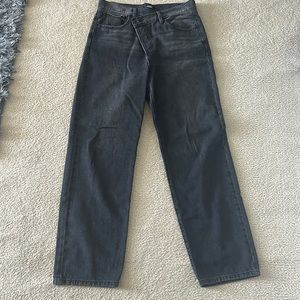 Just Black Denim brand black jeans